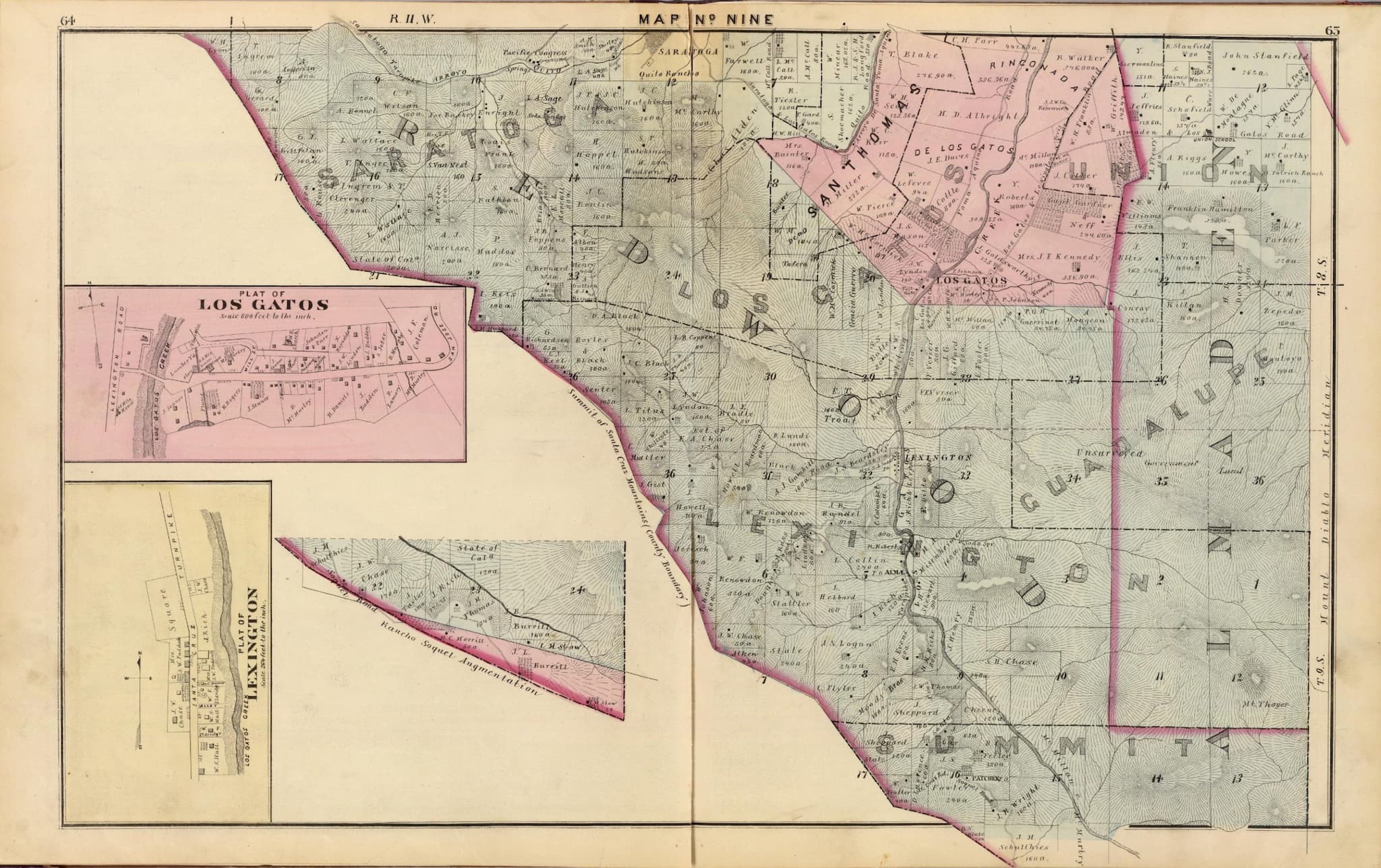 1876 map from the David Rumsey Map Center